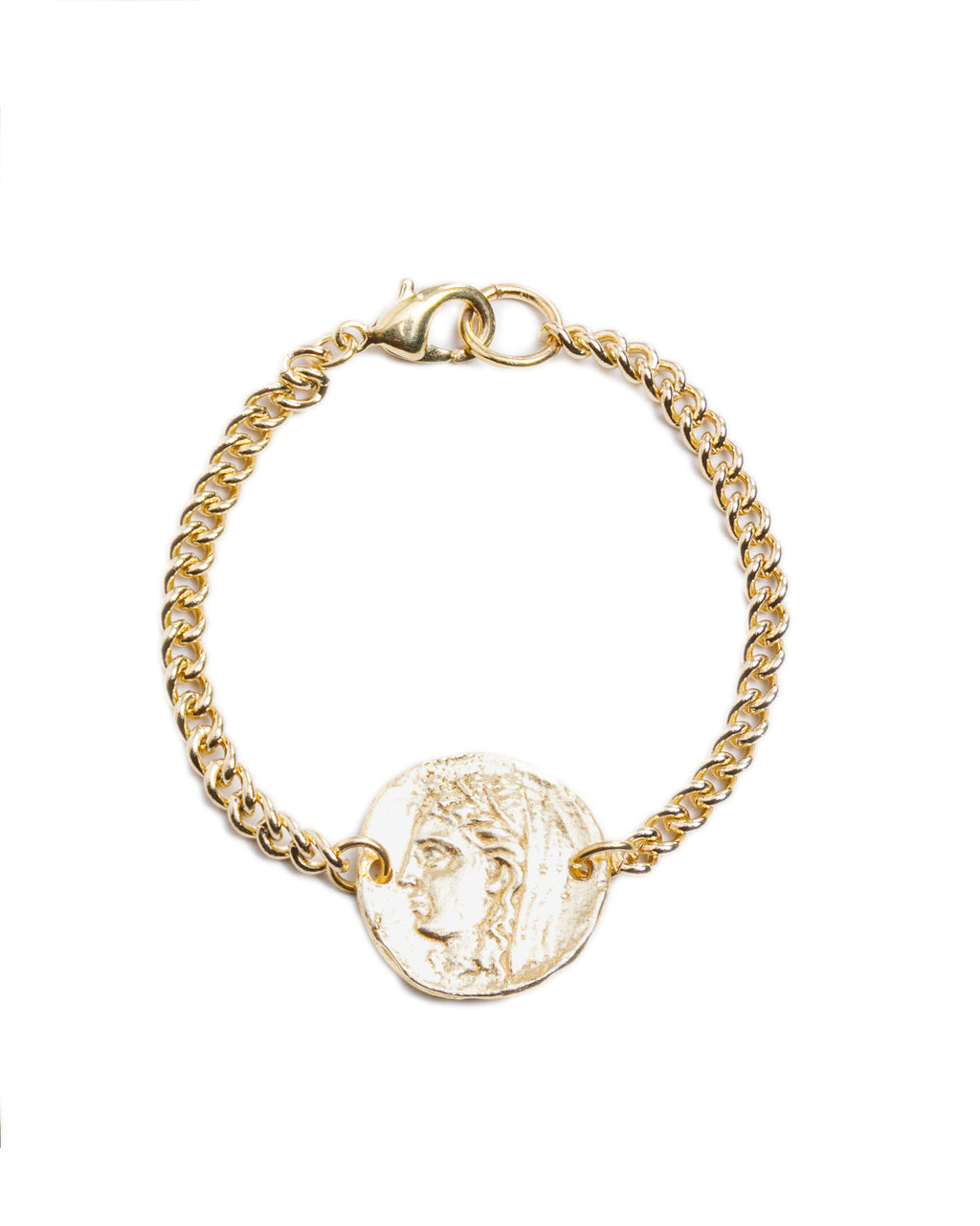 Gold Roman Coin Bracelet