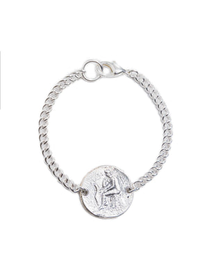 Silver Roman Coin Bracelet