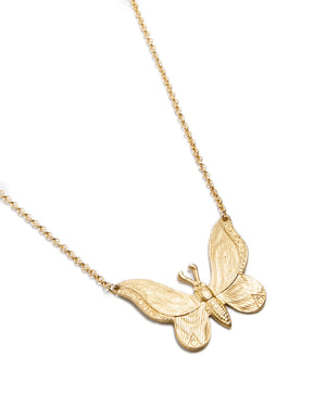 Brass Moth Necklace