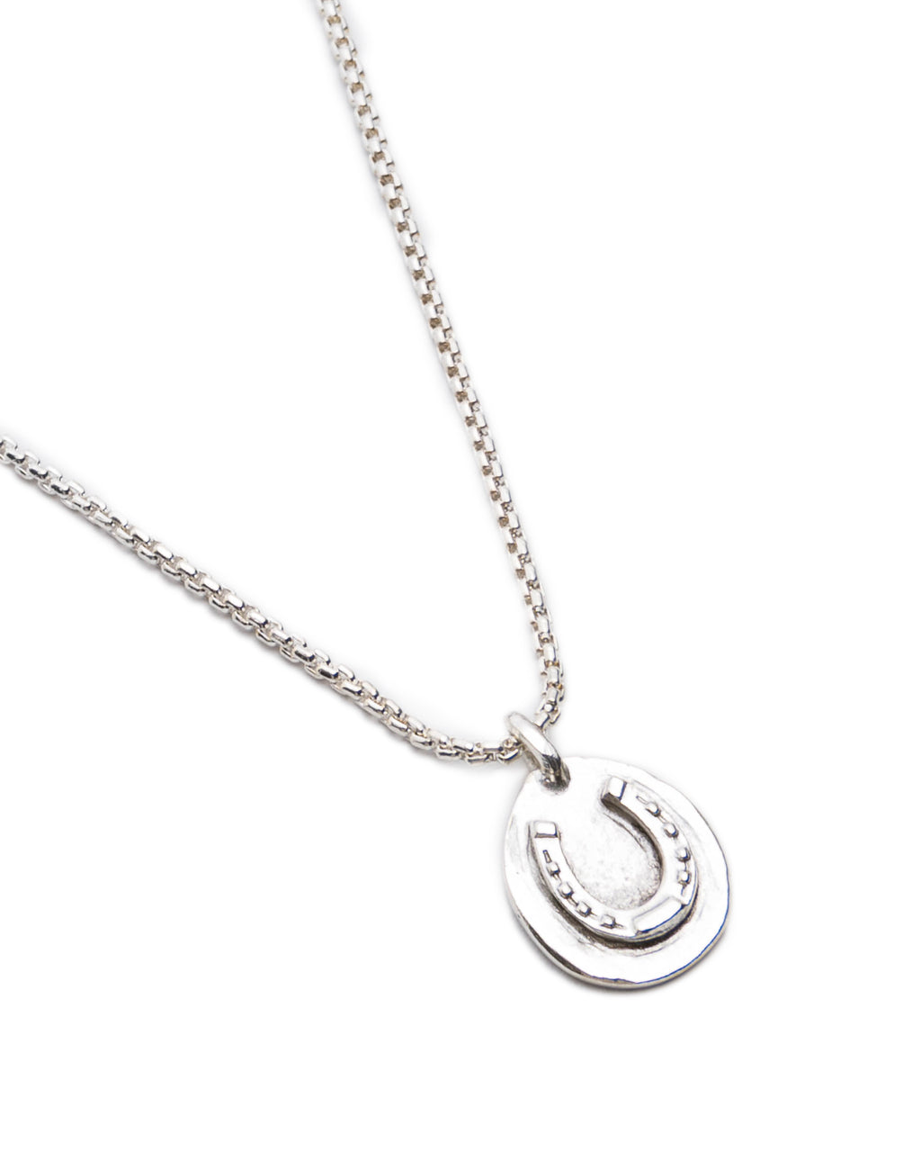 Silver “Lucky” Horseshoe Necklace