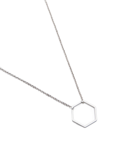 Strict Plain V Necklace Silver