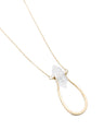 Pinched “U” Crystal Point Necklace