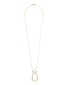 Mini Pinched “U” Crystal Point Necklace