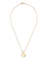 Birds eye view of Golden "Lucky" Horseshoe on White Background 