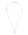 Small Puffy Frog Gold Ring Necklace
