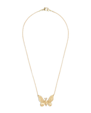 Brass Moth Necklace