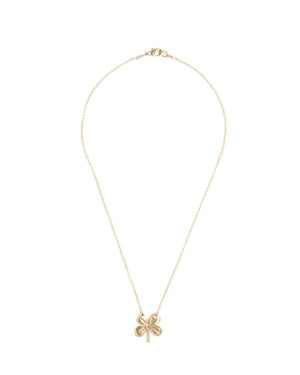 Brass “Lucky” Clover Necklace