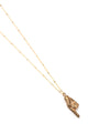 CAT LUCK “To the Point” Necklace // Bronze