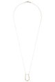 Silver Pinched “U” Necklace on a Silver Chain
