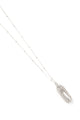 Cast Silver Hot Dog Necklace on Silver Chain