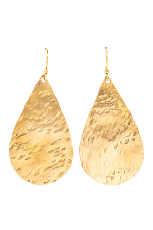 Large Solid Teardrop Earrings