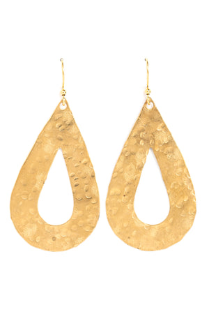 Large Open Teardrop Earrings