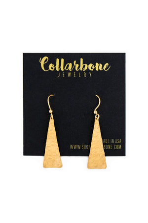 Small Solid Triangle Earrings