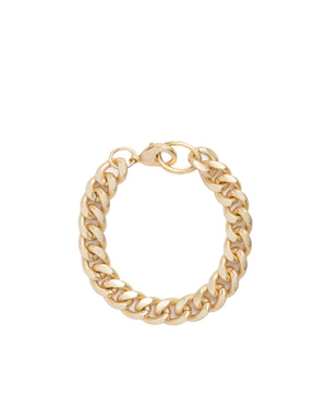 Chunky Matte Gold Curb Chain Bracelet