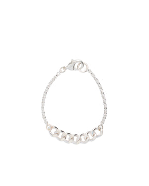 Silver Curb Chain + Rolo Chain Bracelet