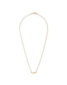 Mini Gold Curve Bar Necklace