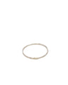 Tiny 14K White Gold Hammered Stacking Ring