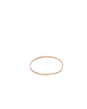 Barely There 14K Rose Gold Hammered Stacking Ring