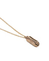 CAT LUCK Hot Dog Necklace // Bronze