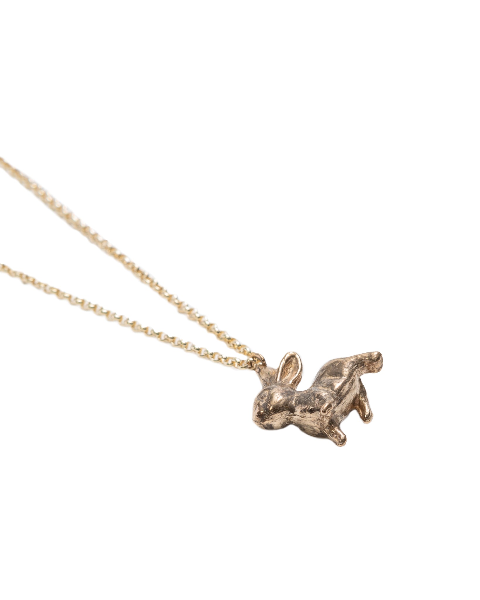 CAT LUCK “Some Bunny” Bronze Necklace