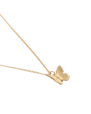 3D Golden Butterfly Necklace