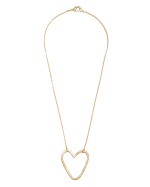 Hammered Heart Necklace