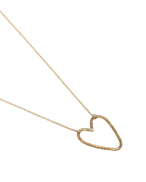 Hammered Heart Necklace