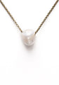 Freshwater Pearl Necklace on Brass Chain