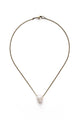 Freshwater Pearl Necklace on Brass Chain