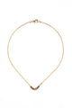 Small Gold Geometric Bead Necklace on Gold Chain