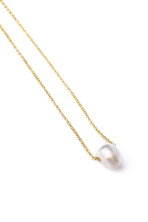 Freshwater Pearl Necklace on Gold Chain