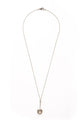 Silver Ethiopian Ring Necklace on Silver Chain