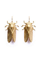Golden Cicada Earrings