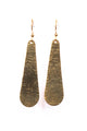 Large Hammered Drop Earrings