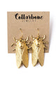 Golden Cicada Earrings