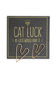 CAT LUCK Gold Fill Organic Heart Studs