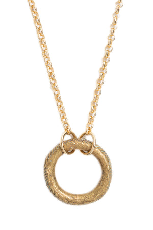 Golden Ring Choker Necklace