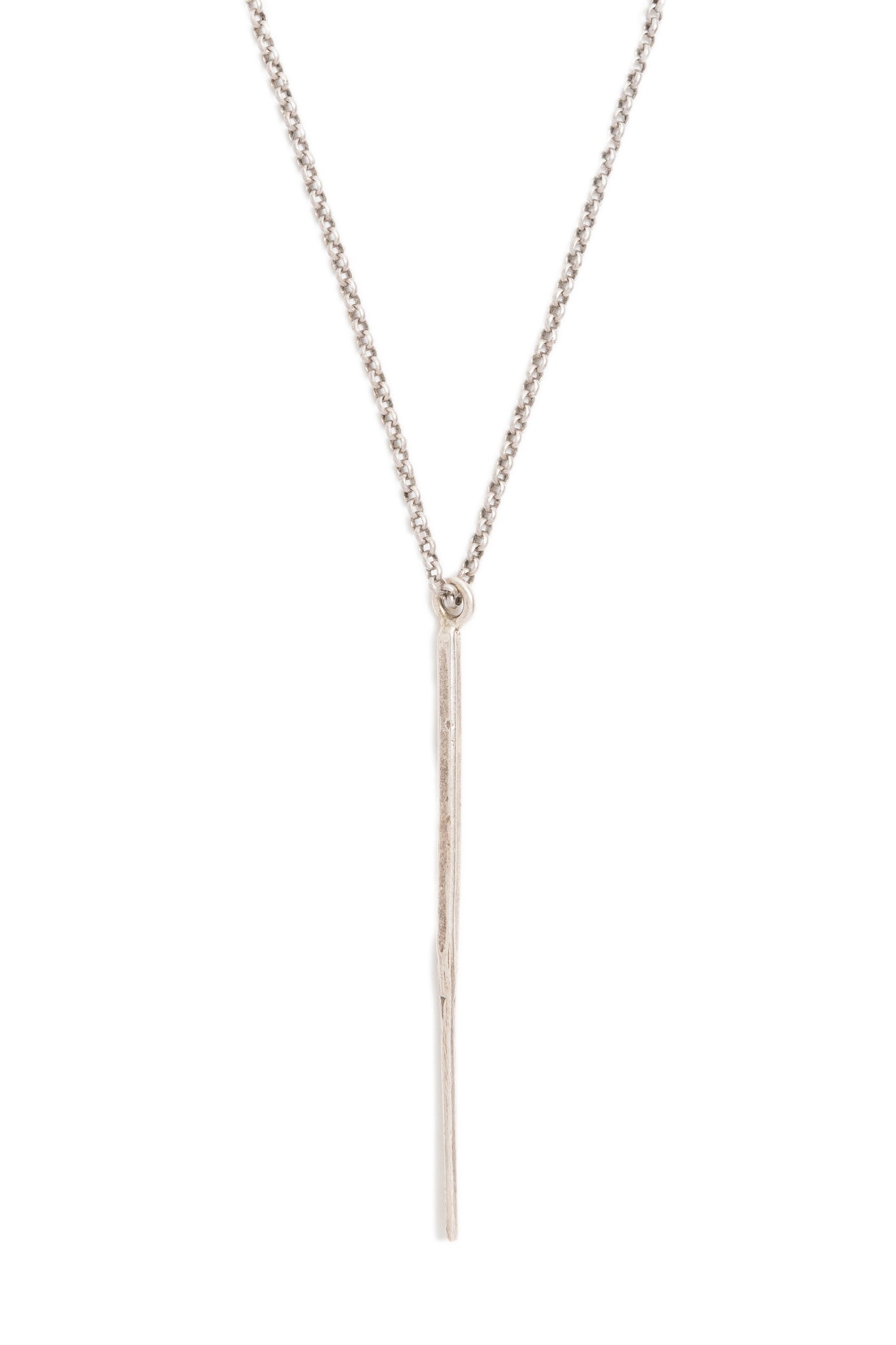 Silver Spike Necklace