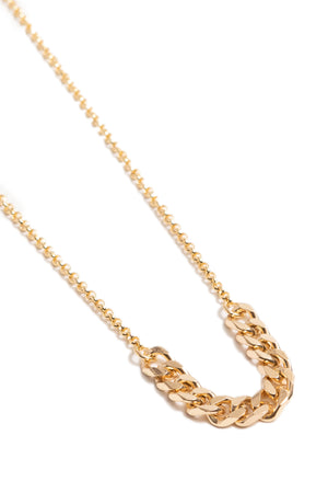 Tiny Gold Curb Chain + Rolo Chain Choker