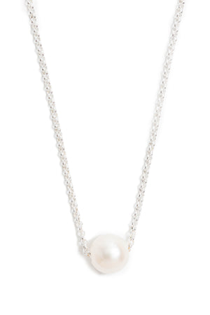 Freshwater Pearl Necklace on Silver Chain