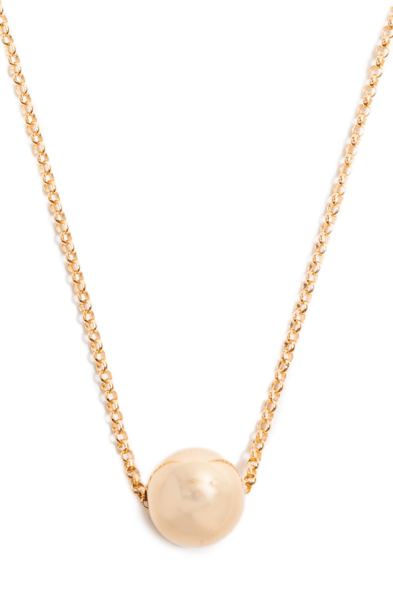 CAT LUCK Large 14K Gold Fill Orb Necklace