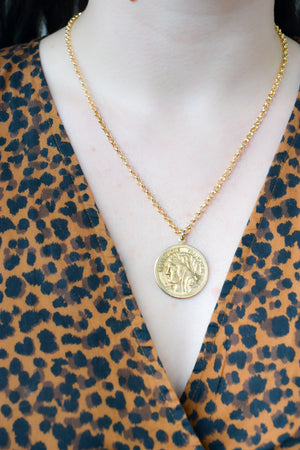 French Coin Necklace