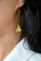 Brass Hand Earrings