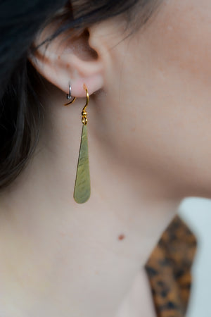 Small Hammered Drop Earrings
