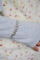 Silver Curb Chain + Rolo Chain Bracelet