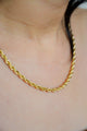 Golden Rope Chain Necklace